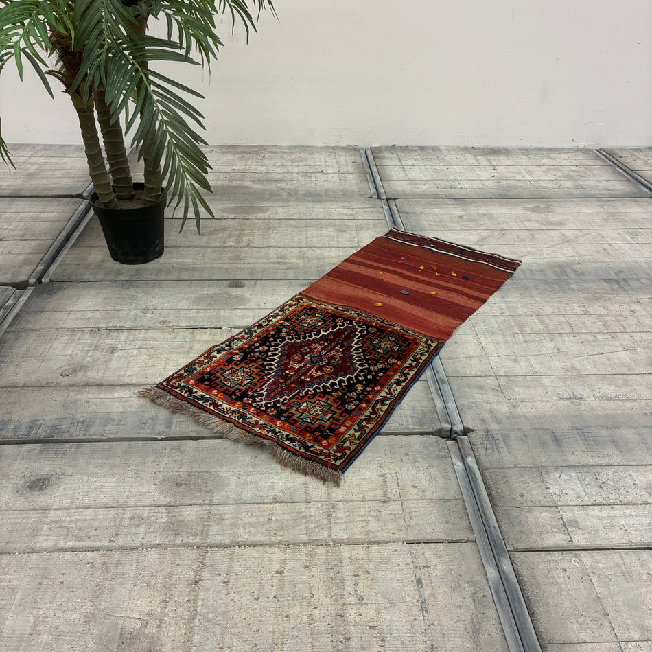 Orientalischer Teppich Vintage 54x127 Gemustert