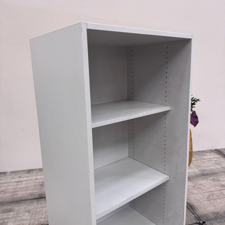 Büro Regal grau Holz 4OH Gebraucht 80x155