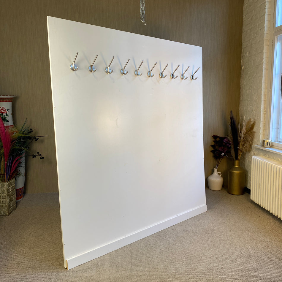 Garderobe Wandgarderobe Weiß Metall gebraucht 190cm