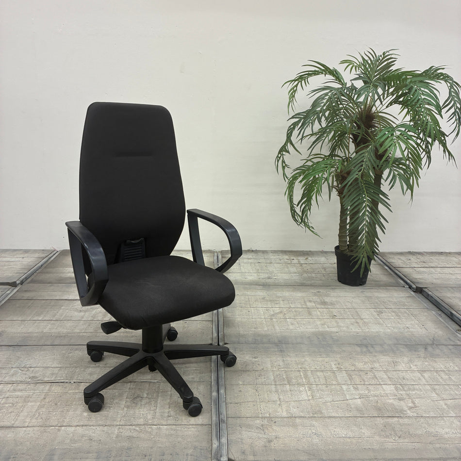 Vitra Bürostuhl Schwarz Stoff Ergonomisch Armlehnen Drehstuhl Gebraucht