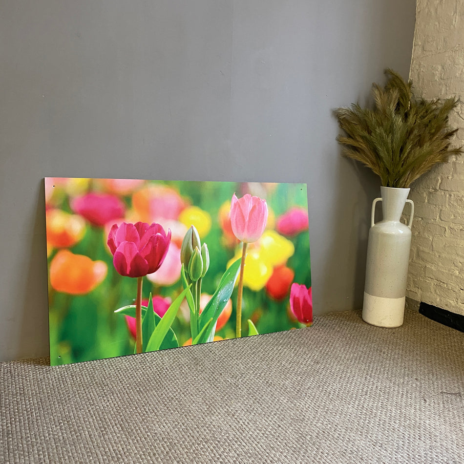 Bild Tulpen 120x70 pink Wandbild Deko Fotodruck Natur