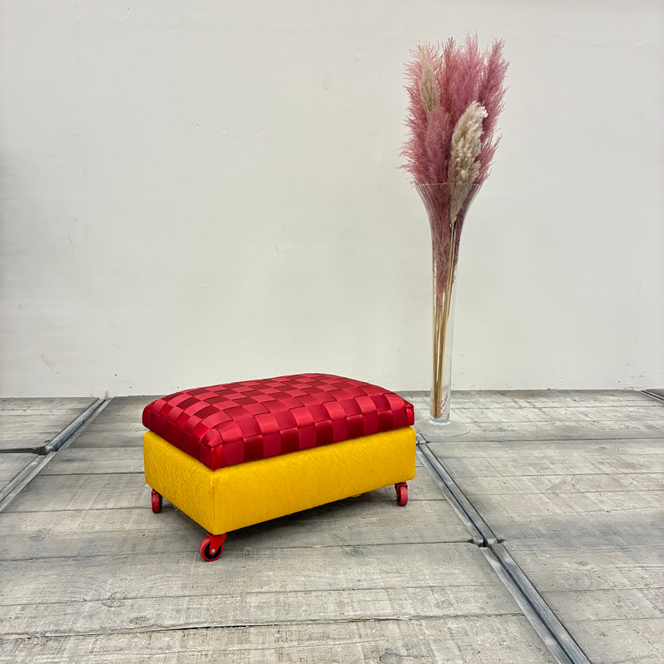 Thomas Klotz Designer Stool Upcycling Seat Pouf Airbag Seatbelts Unique Piece