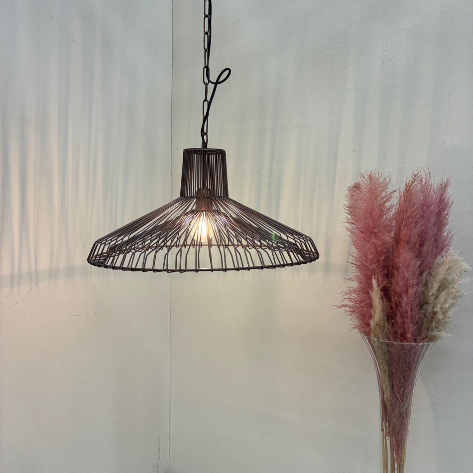 Light & Living Hängelampe Kasper 55cm Metall Kupfer Gebraucht