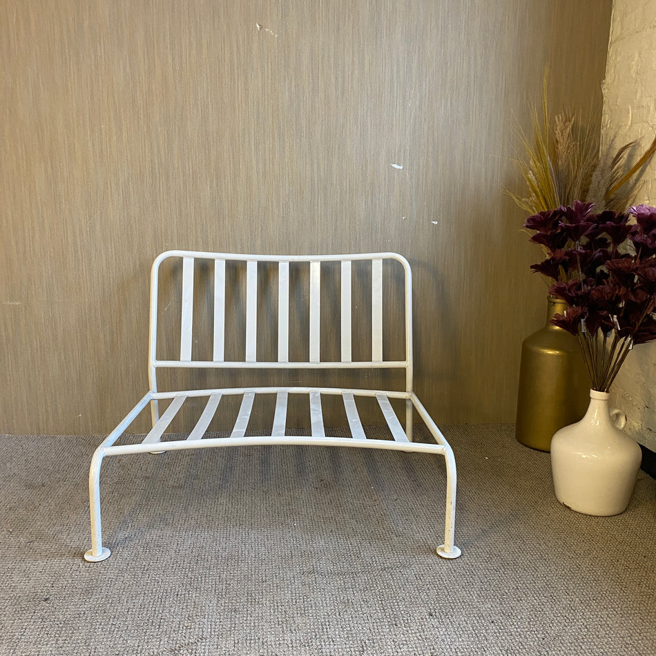 Weißer Metall Gartenbank Outdoor modern gebraucht