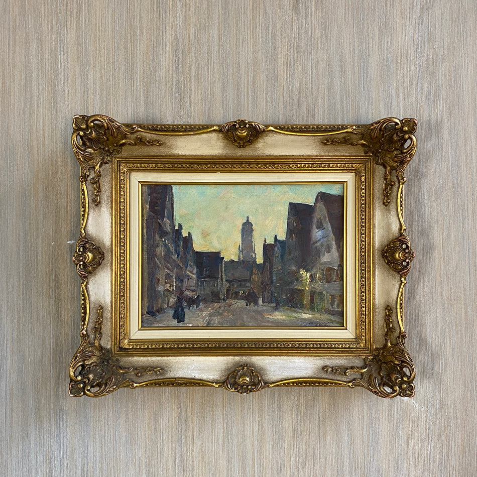 Kunst Heinrich Otto Nördlingen St. Georgs Kirche Wandbild Rahmen Barock