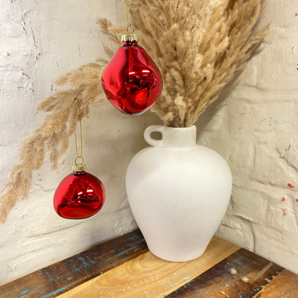 Xmas by Moos Weihnachtskugeln rot 6cm 6 Stück