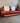 BelAir SF 02Cb G63 CB Sofa rot weiß Leder Retro Diner