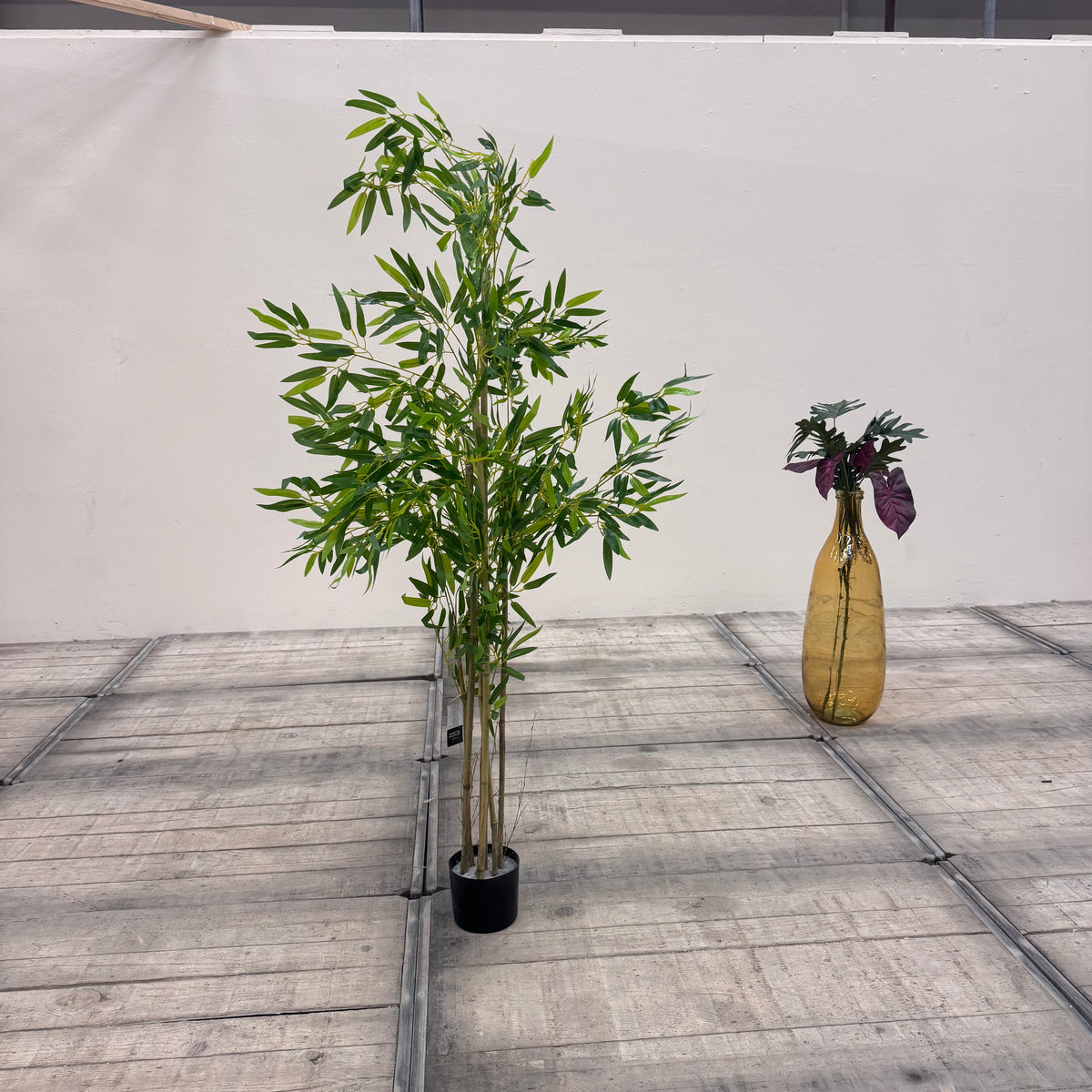 Künstliche Bambus-Pflanze 160cm Kunstbaum Dekoration Grün Gebraucht