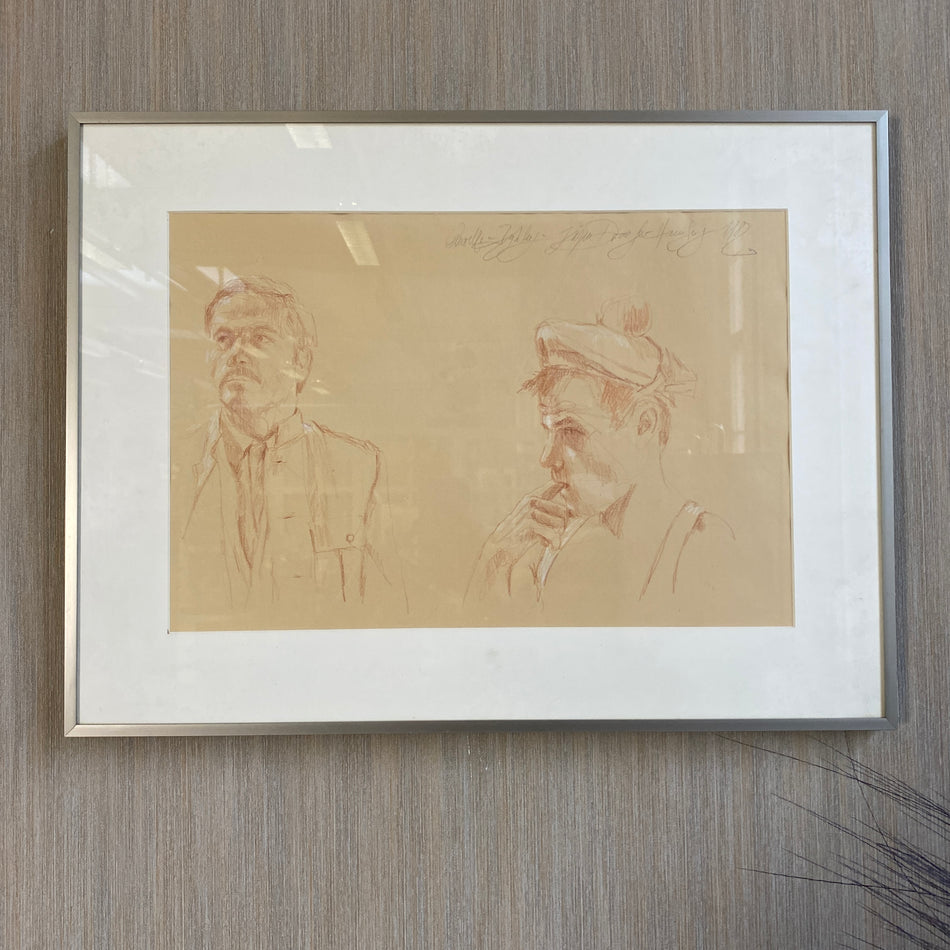 Kunst Zeichnung Franko Nero Brad Davis Wandbild