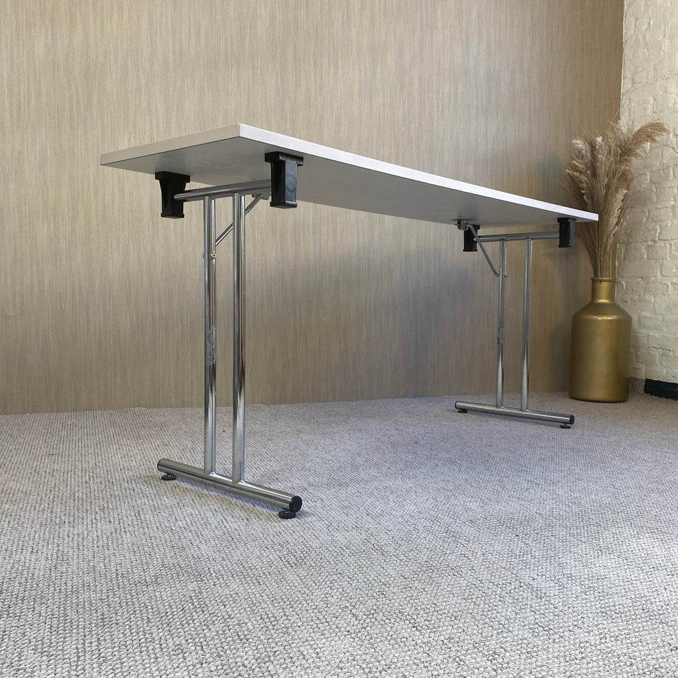 Klapptisch gebraucht grau Holz 160x45 Banketttisch Event