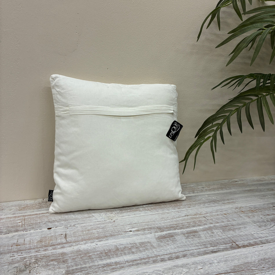 Unique Living Mex Kissen weiß Stoff 45x45  Kissen Neuware