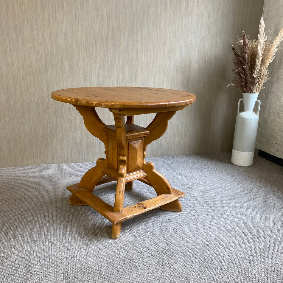 Vintage Esstisch antik Weichholz Landhausstil Tisch 84cm
