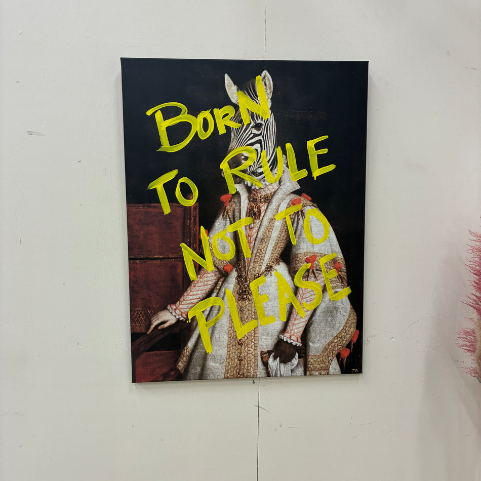 Thomas Klotz "Zebra" Kunstdruck auf Leinwand 100x75 Wandbild Deko