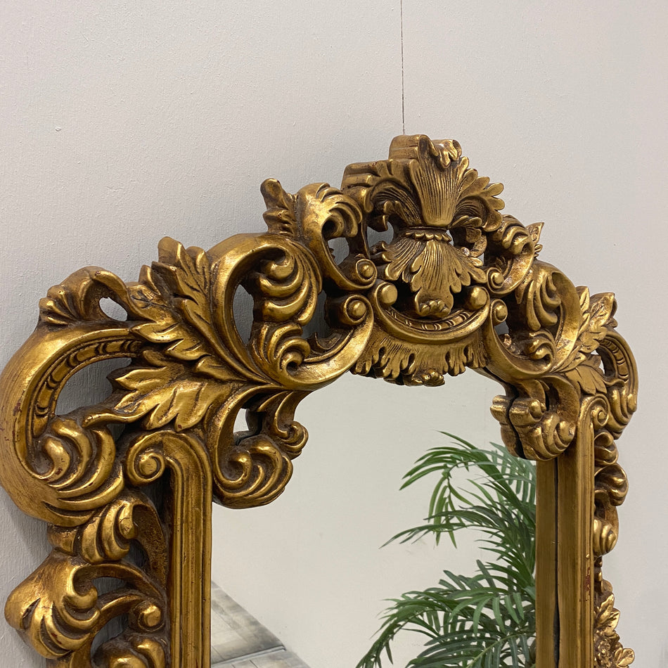 Barock Spiegel Golden Holz Stuck Wandspiegel Gebraucht