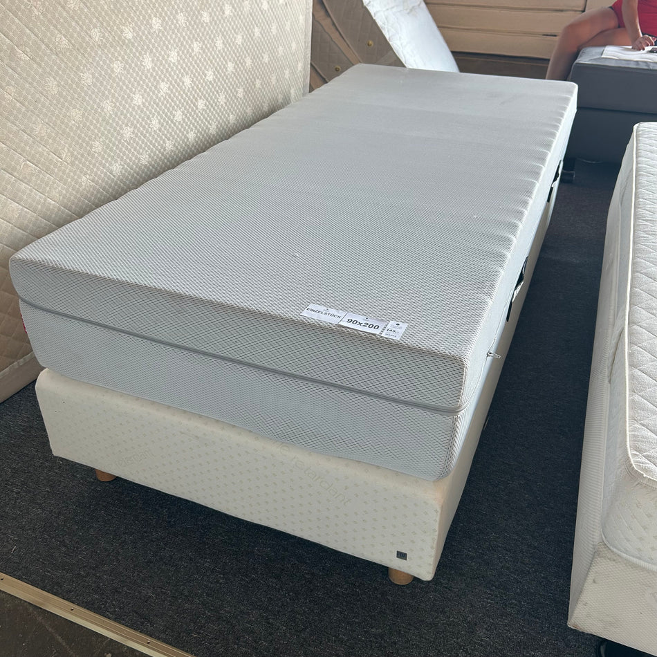 Boxspringbett weiß 90x200 inkl. Matratze