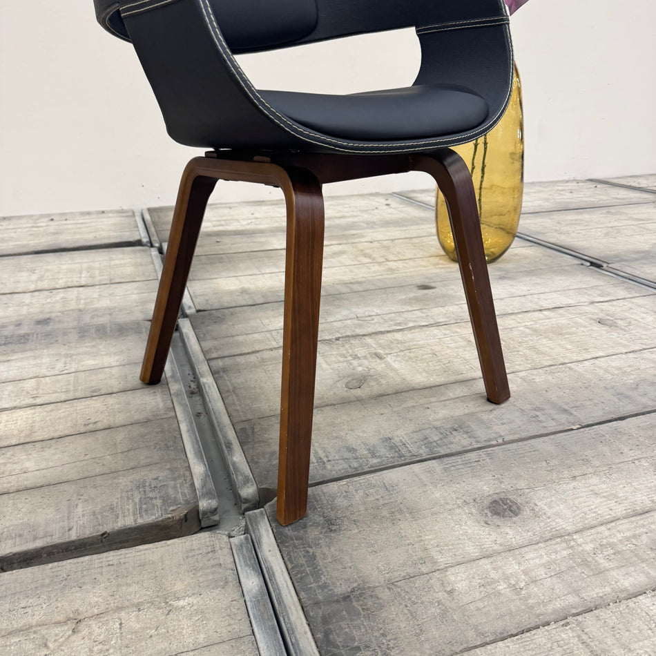 Kare Design Costa Stuhl Design Armlehnenstuhl Schwarz