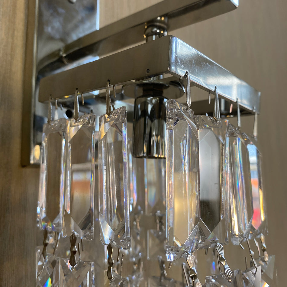 Design Wandlampe mit Glasprismen – Lampe Alexandria