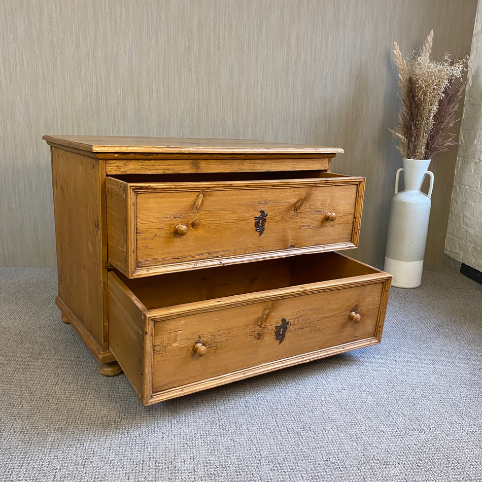 Bauernstil Kommode antik Weichholz Massivholz Schrank vintage Landhaus