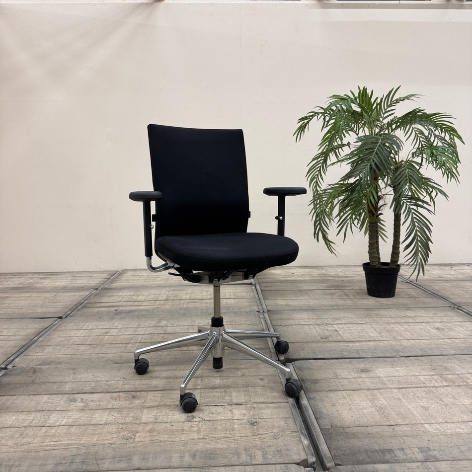 Vitra Axess Bürodrehstuhl Schwarz Stoff Metall Ergonomisch Drehstuhl Gebraucht