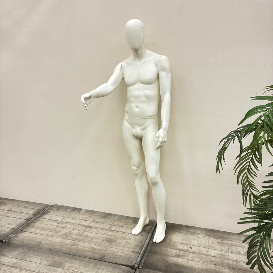 Schaufensterpuppe Männlich Weiß Abstract Schneiderbüste Mannequin Gebraucht