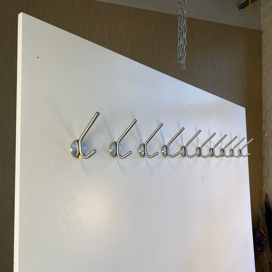 Garderobe Wandgarderobe Weiß Metall gebraucht 190cm