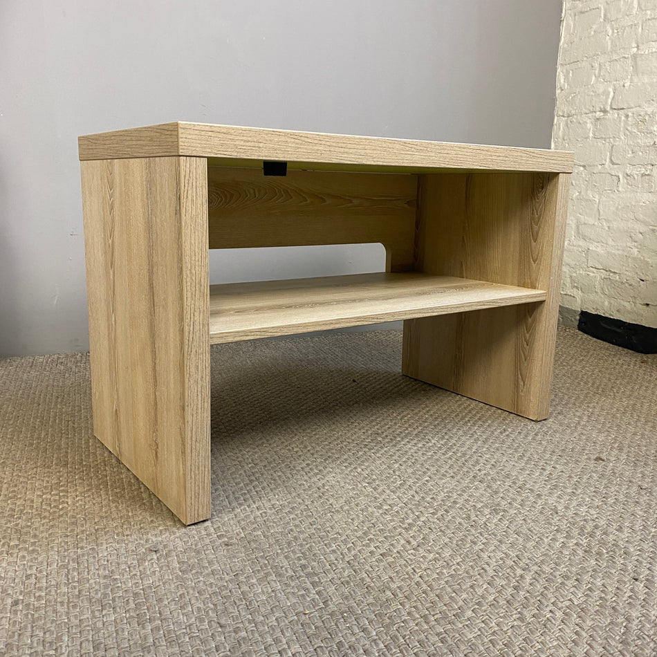 Beistelltisch gebraucht beige Holz Nachttisch TV Lowboard Tisch