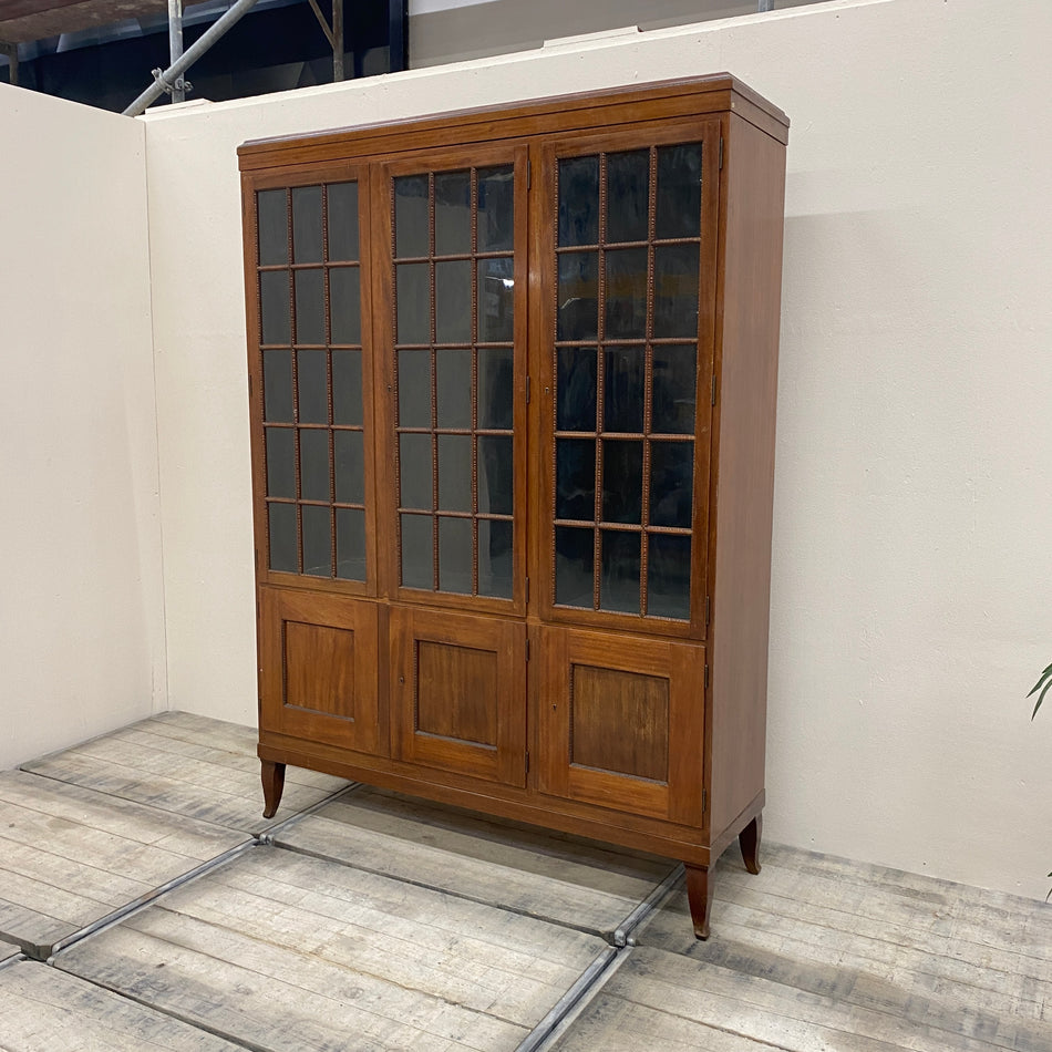 Art Deco Vitrinenschrank Mahagoni Holz 6-türig Schrank