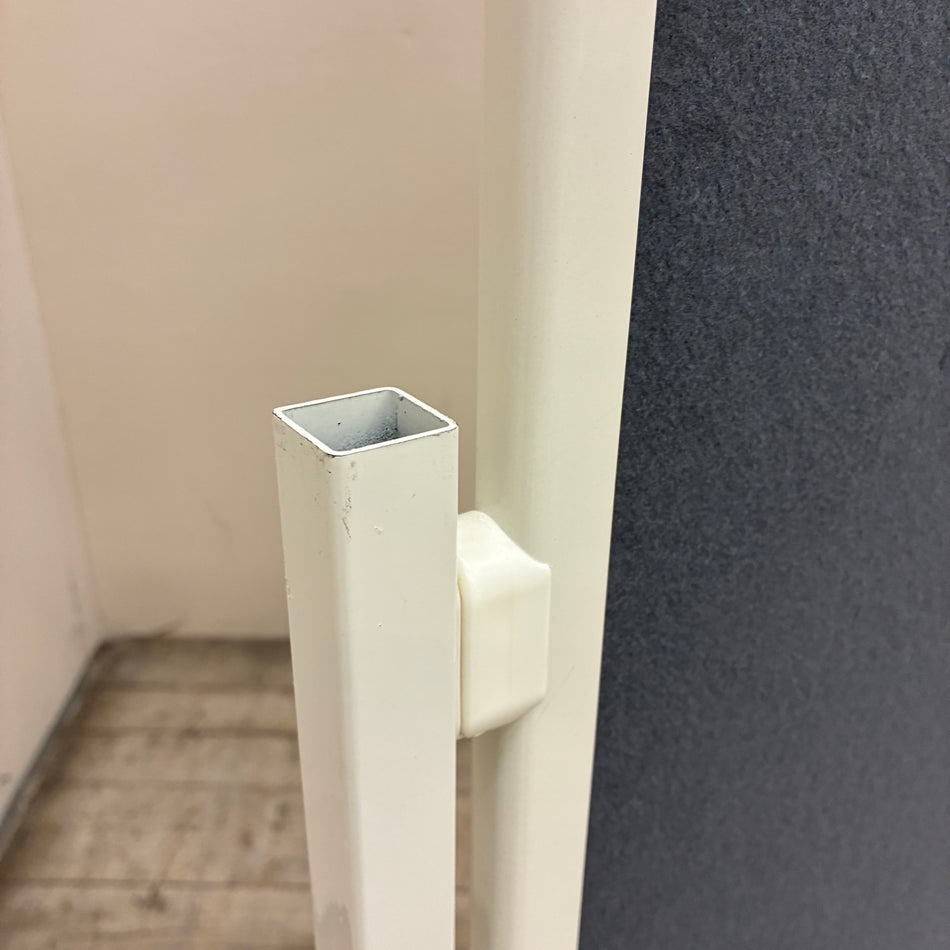 Magnetoplan Moderationswand Grau Textil Fahrbar Präsentationswand Büro Gebraucht