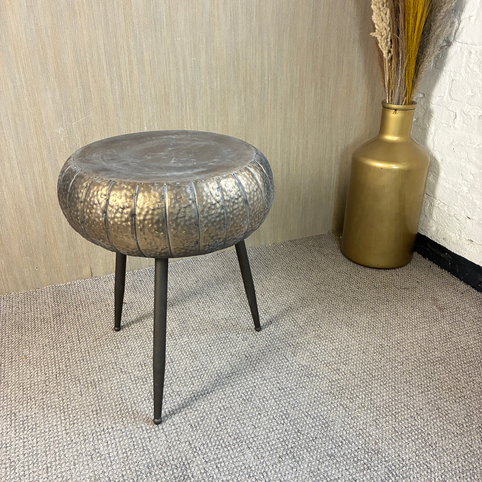 PTMD Reddick Beistelltisch dreibeinig goldfarbig Metall 53cm