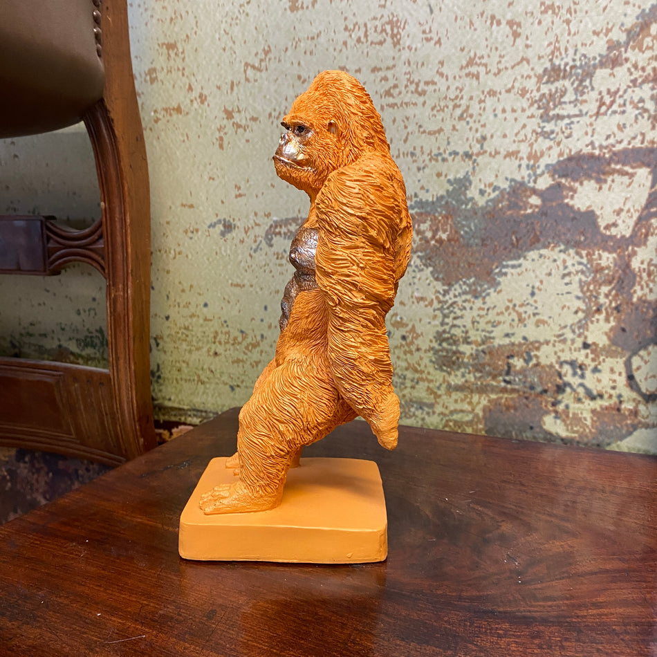 Buchstütze Gorilla Orange / Gold