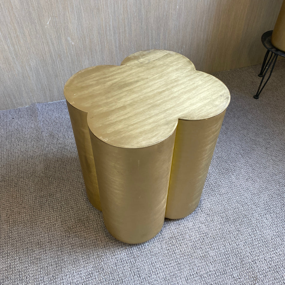 Beistelltisch gebraucht golden glänzend 56cm Tisch