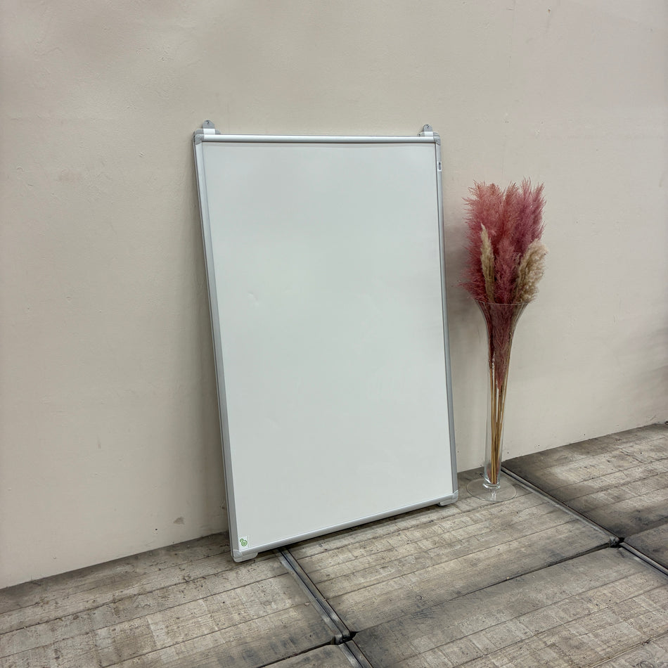 Franken Whiteboard Weiß Metall Schienenmontage Schreibtafel Gebraucht