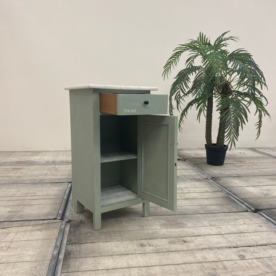 Thomas Klotz Nachtschrank Salbeigrün Holz Schrank Landhaus Stil Kommode