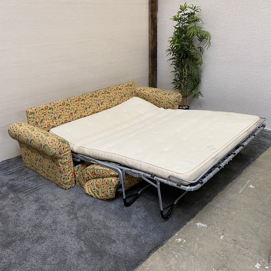 Florales Schlafsofa mit Ausziehbett Sofa mit Bettfunktion – gebraucht