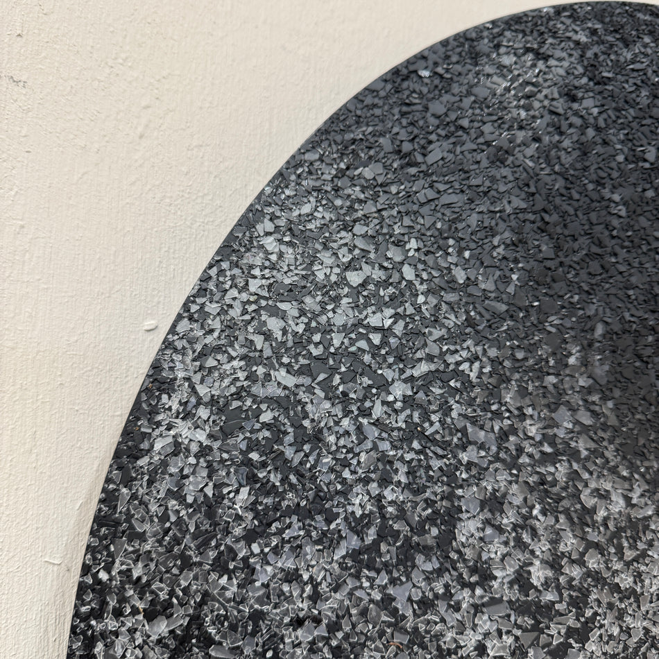 PTMD Miecke Wandpaneel Schwarz 60cm Mosaik Anthrazit Metall Deko