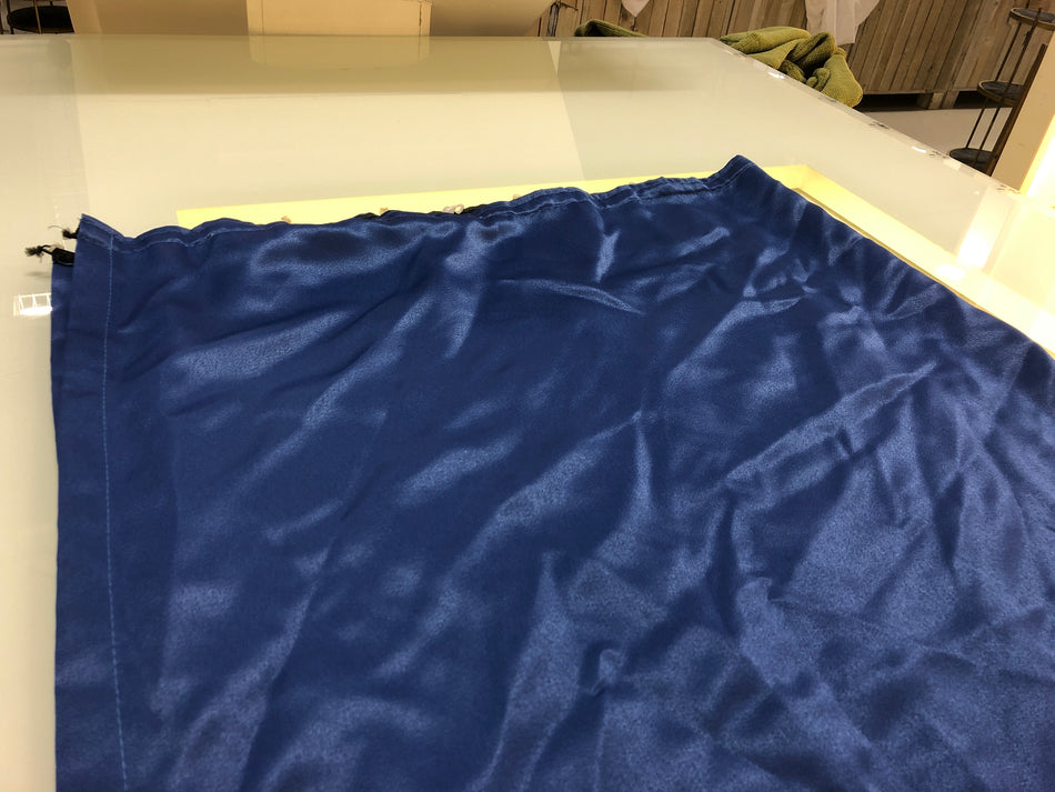 Gardine Vorhang 180x120 dunkelblau lichtdurchlässig gebraucht