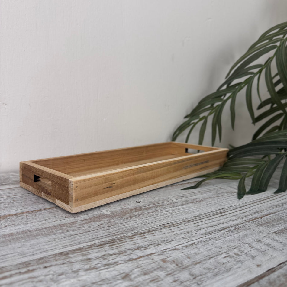 Holztablett Natur Serviertablett Deko Tablett