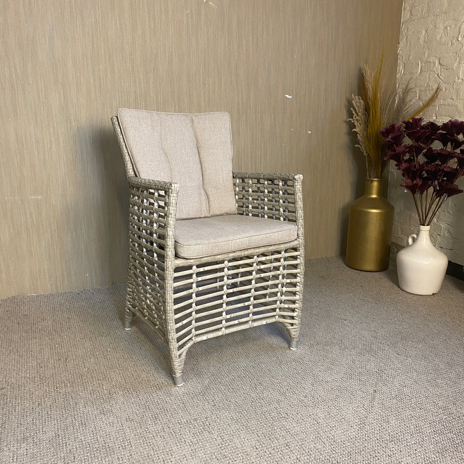 Manifesto Outdoor Gartensessel Rattan Grau mit Polster – wetterfest & hochwertig – Sessel gebraucht