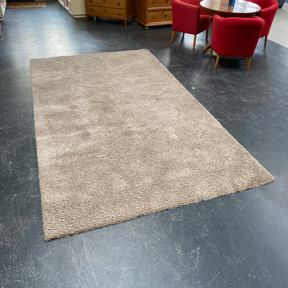 Teppich gebraucht beige Hochflor 360x200