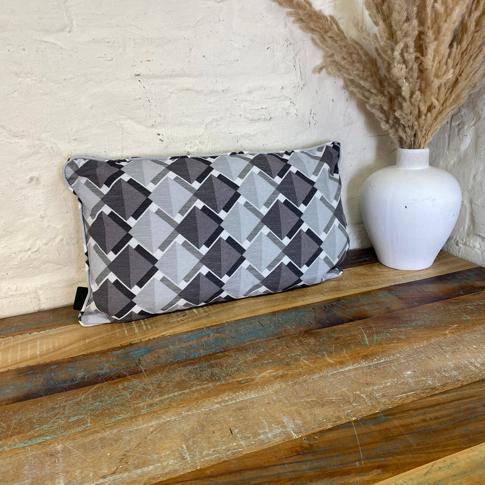 Madison Siem Dekokissen Siem grau Stoff Kissen 50 x 30cm