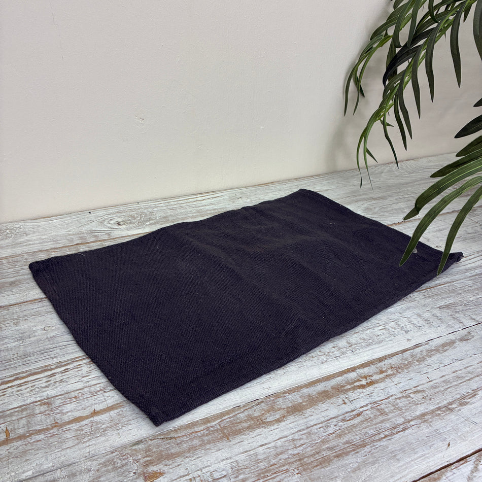 Platzdeckchen Baumwolle Grau 45x30 Neuware Deko Textilien