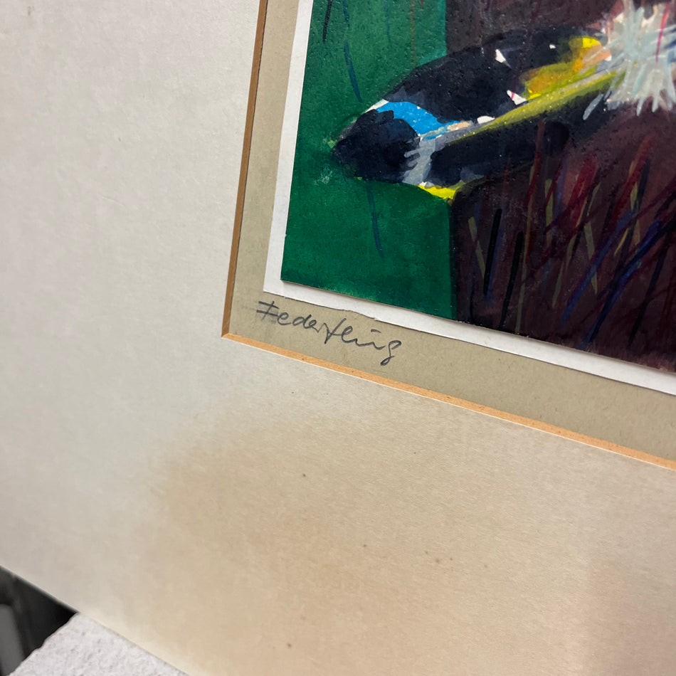 Druckgrafik im Passepartout
