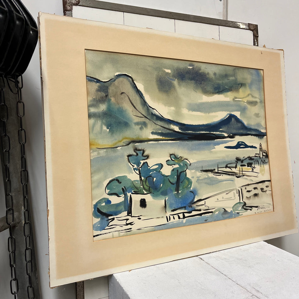 Druckgrafik im Passepartout 1954