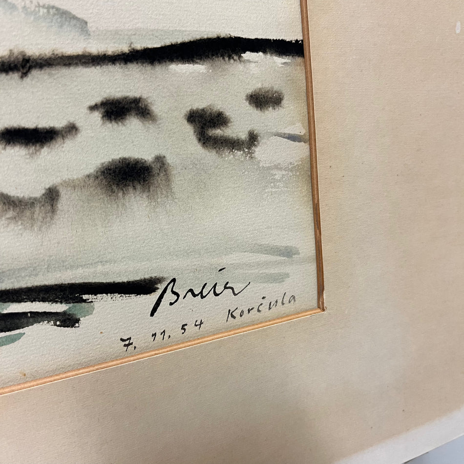 Druckgrafik im Passepartout 1954