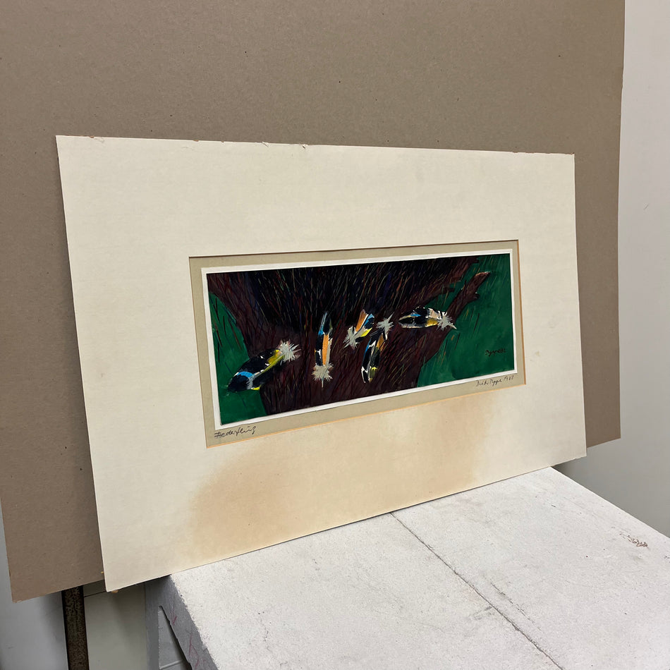 Druckgrafik im Passepartout