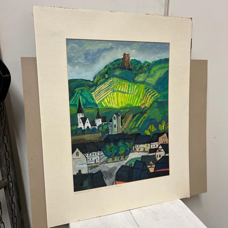 Druckgrafik im Passepartout