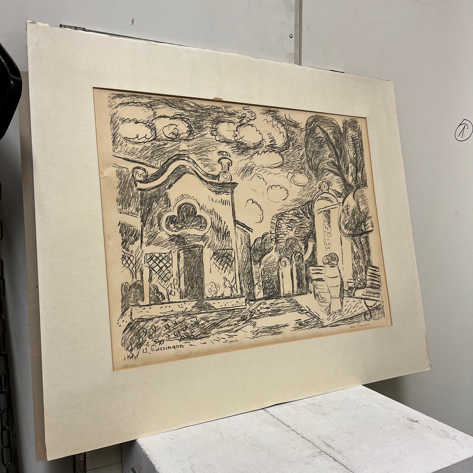 Druckgrafik im Passepartout