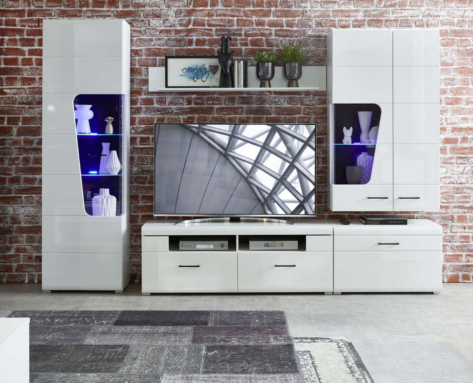 Funny Plus Unterteil klein Weiß hochglanz Lowboard Kommode