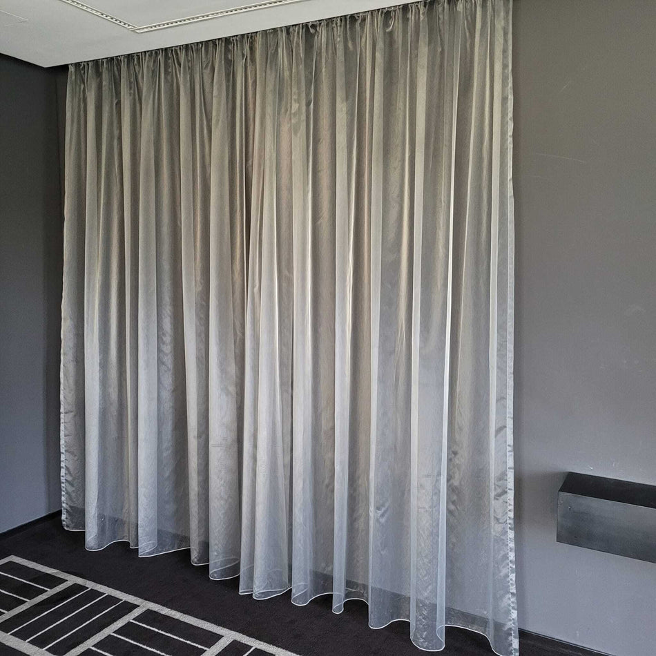 Store Gardine transparent weiß lichtdurchlässig