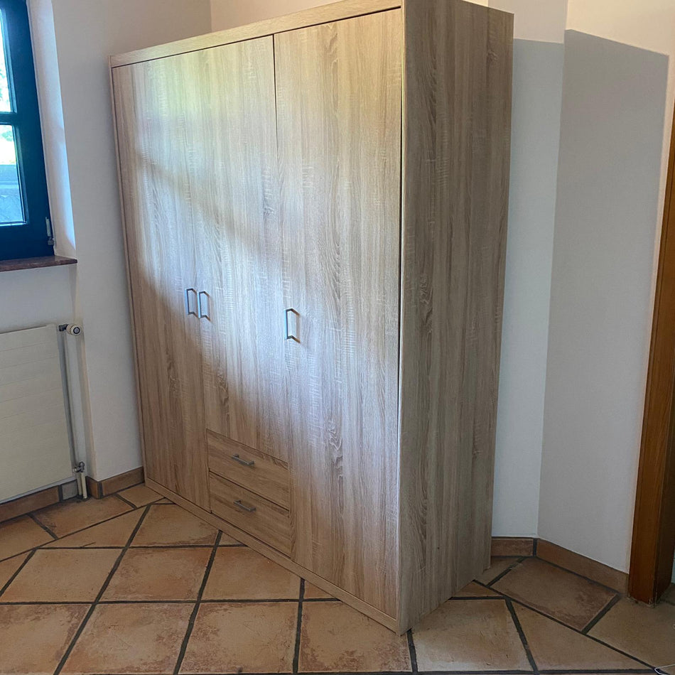 Kleiderschrank Eiche 160cm breit Schrank